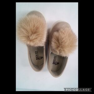 Soho tan puff girl shoes